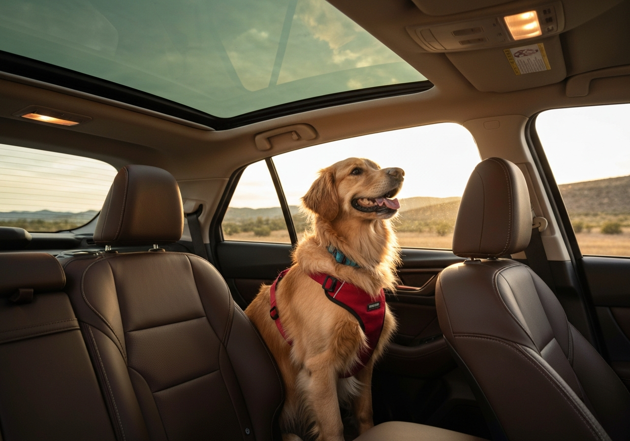 Golden retriever in 2025 Subaru Outback